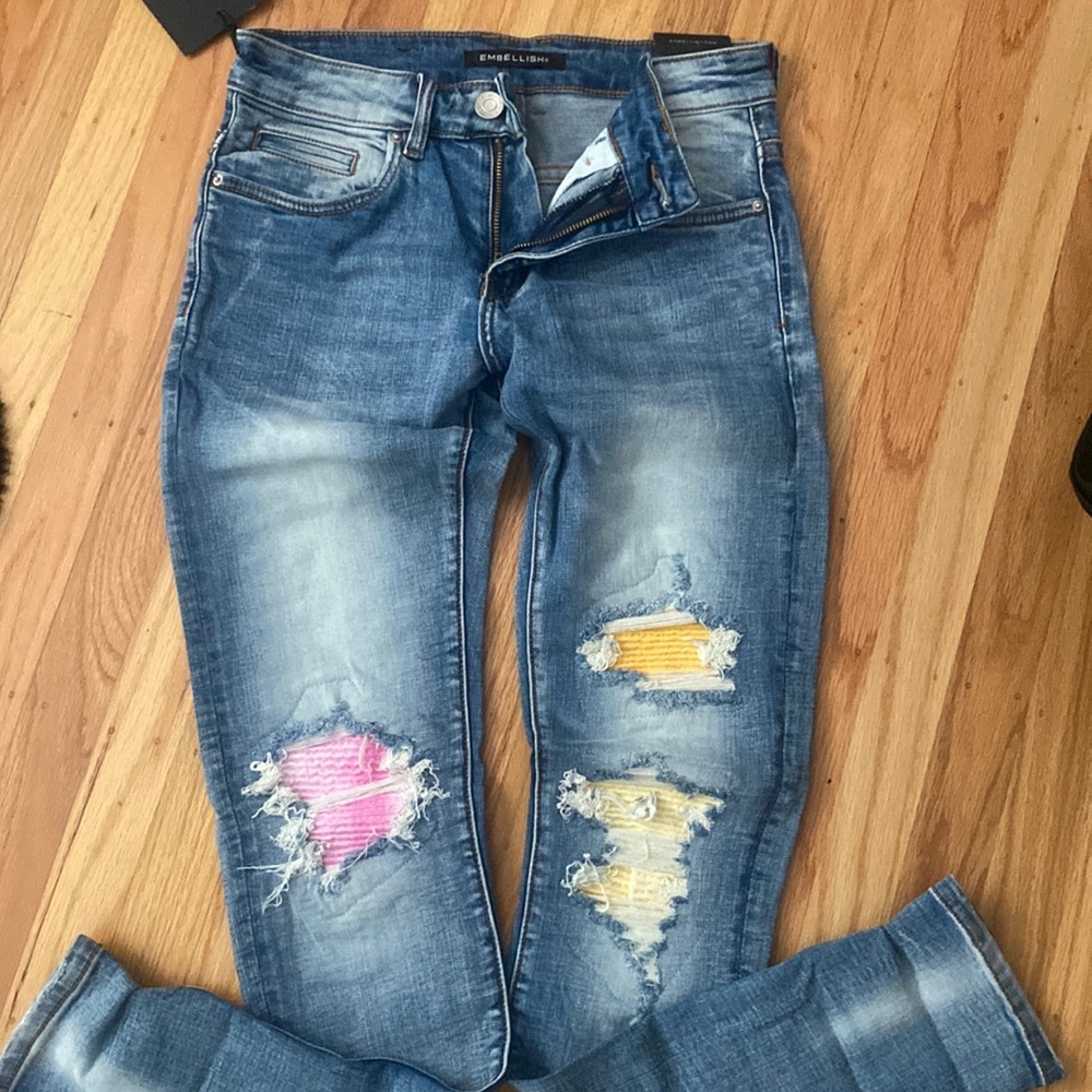 Embellish denim